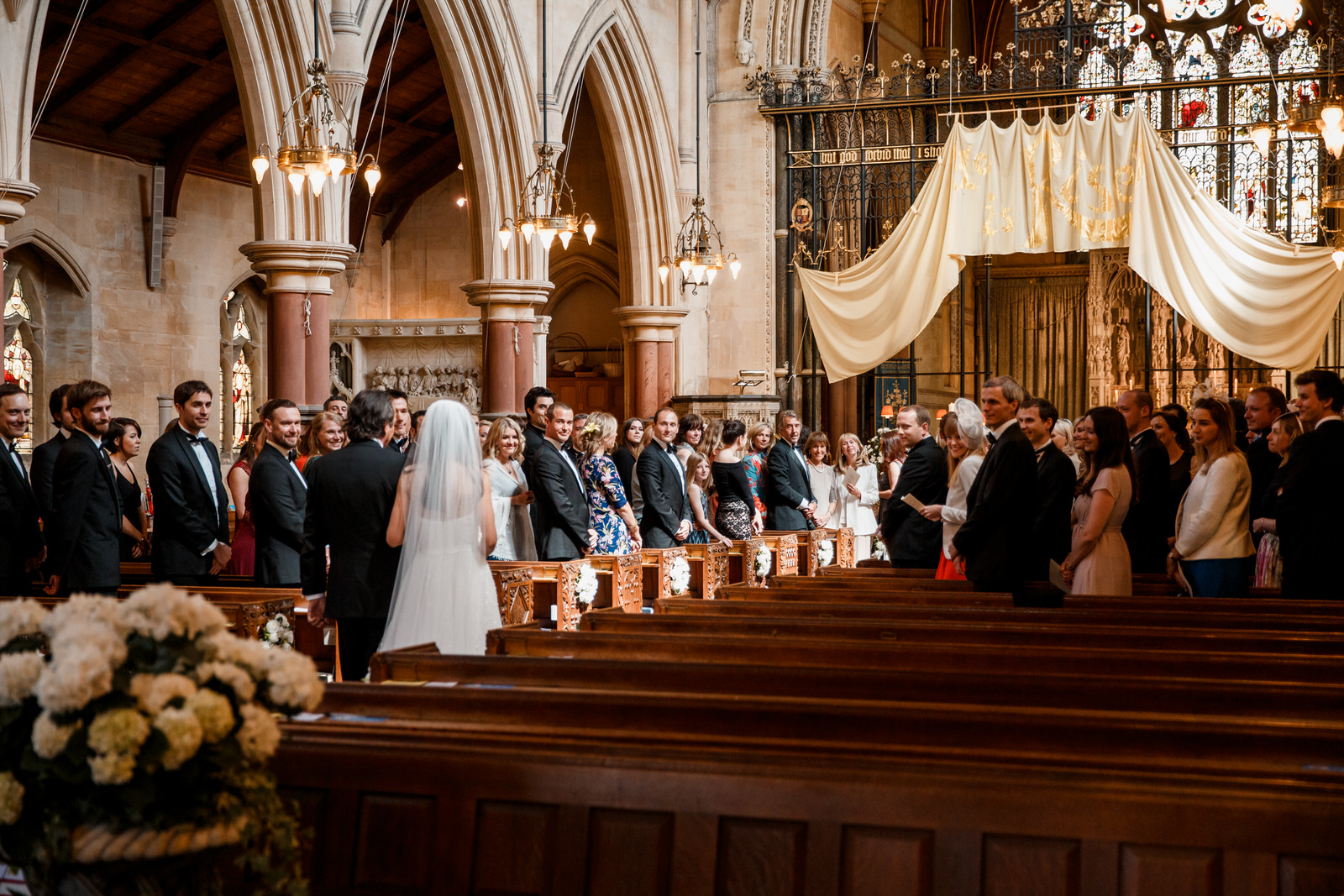 bride walking down aisle