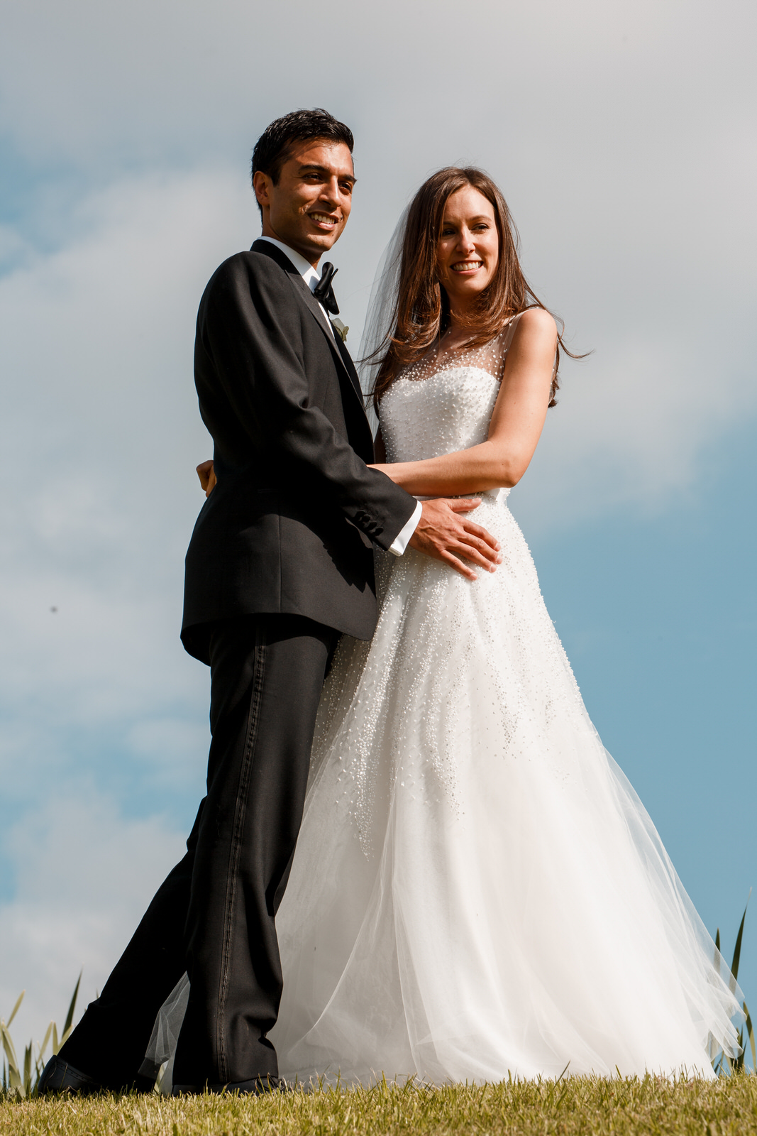 bride and groom at middle stanley wedding