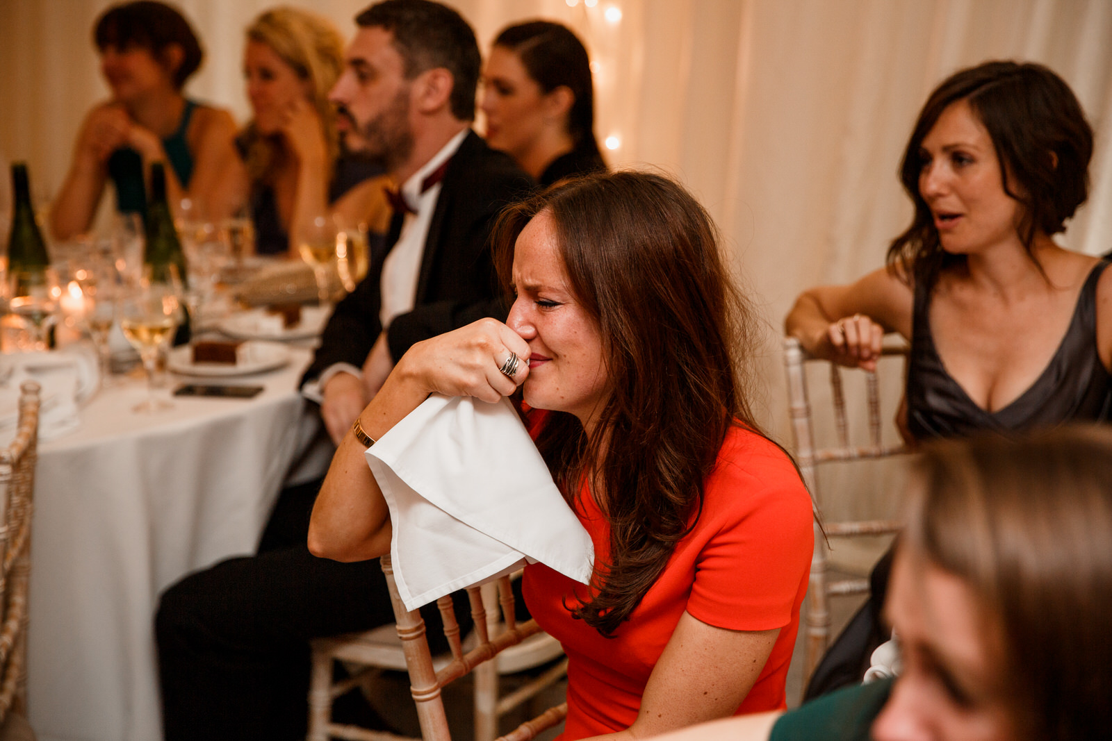 crying wedding guest