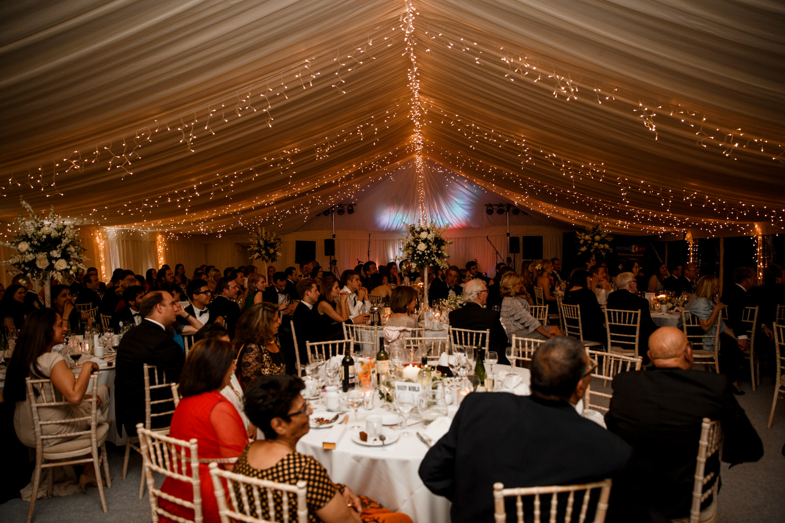 marquee wedding at middle stanley
