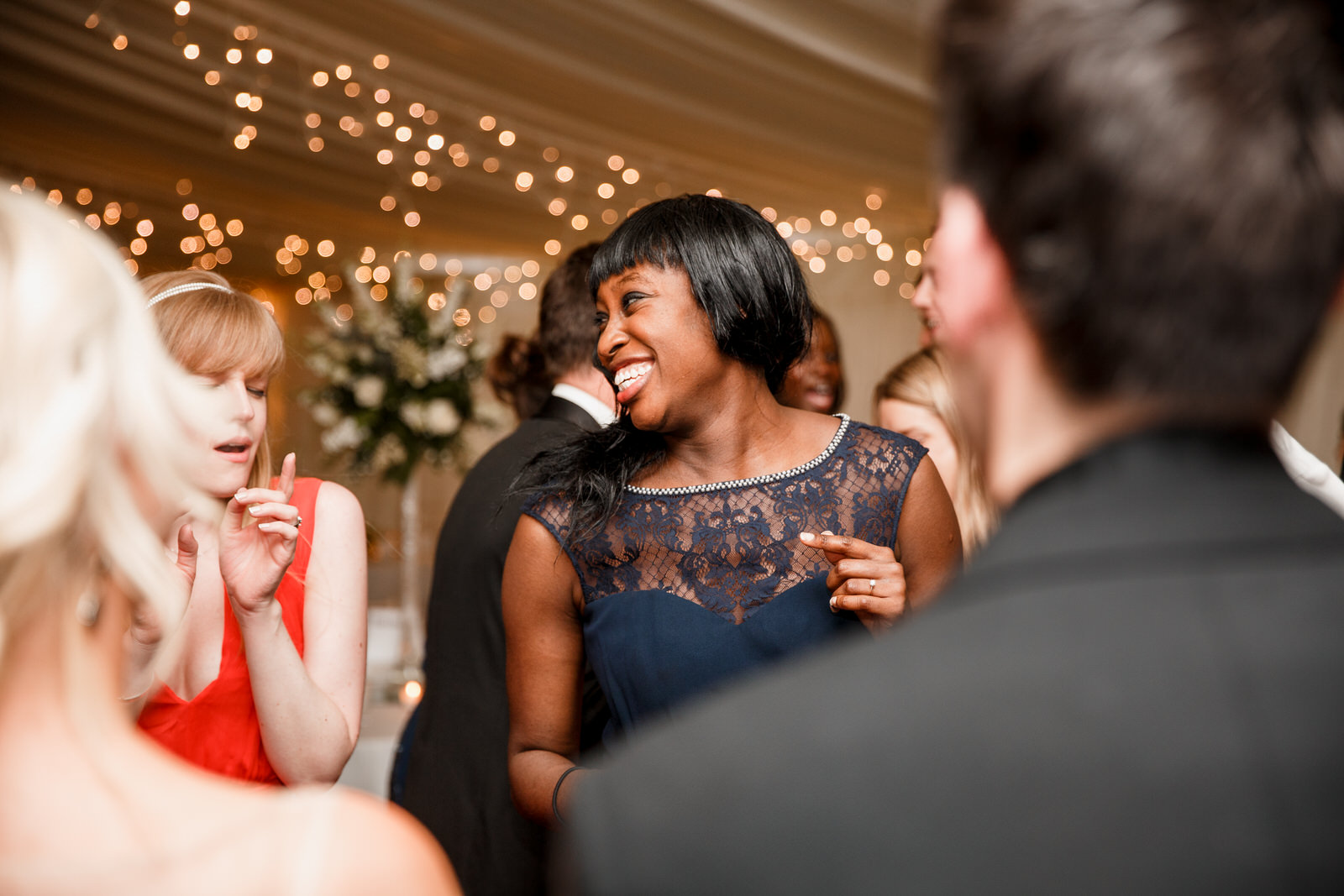 dancing in marquee at middle stanley wedding