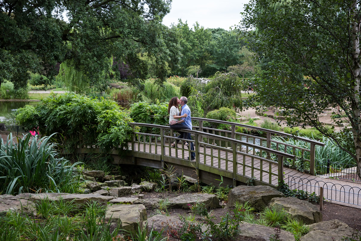 photograph of couple in regents park