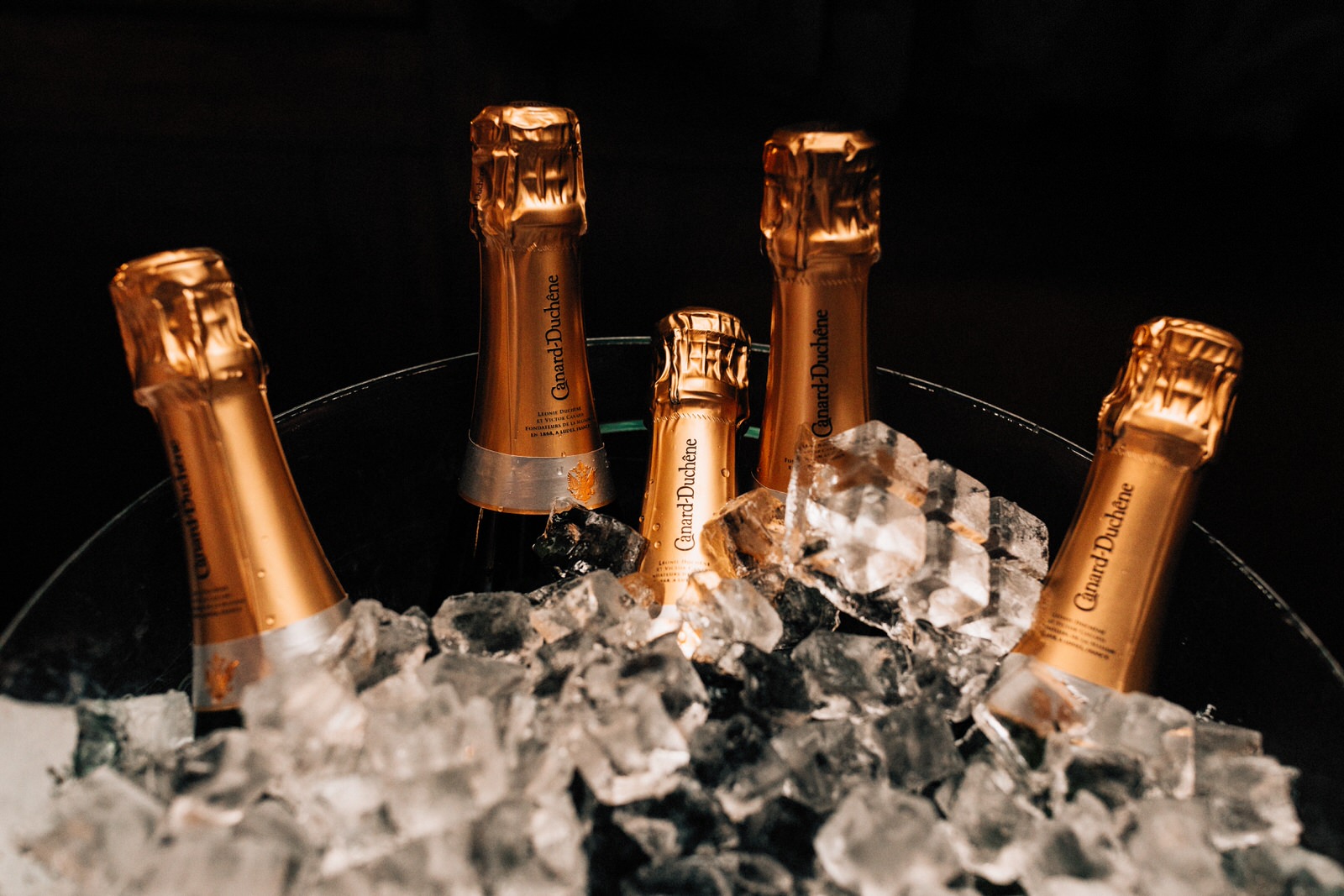 bottles of champagne