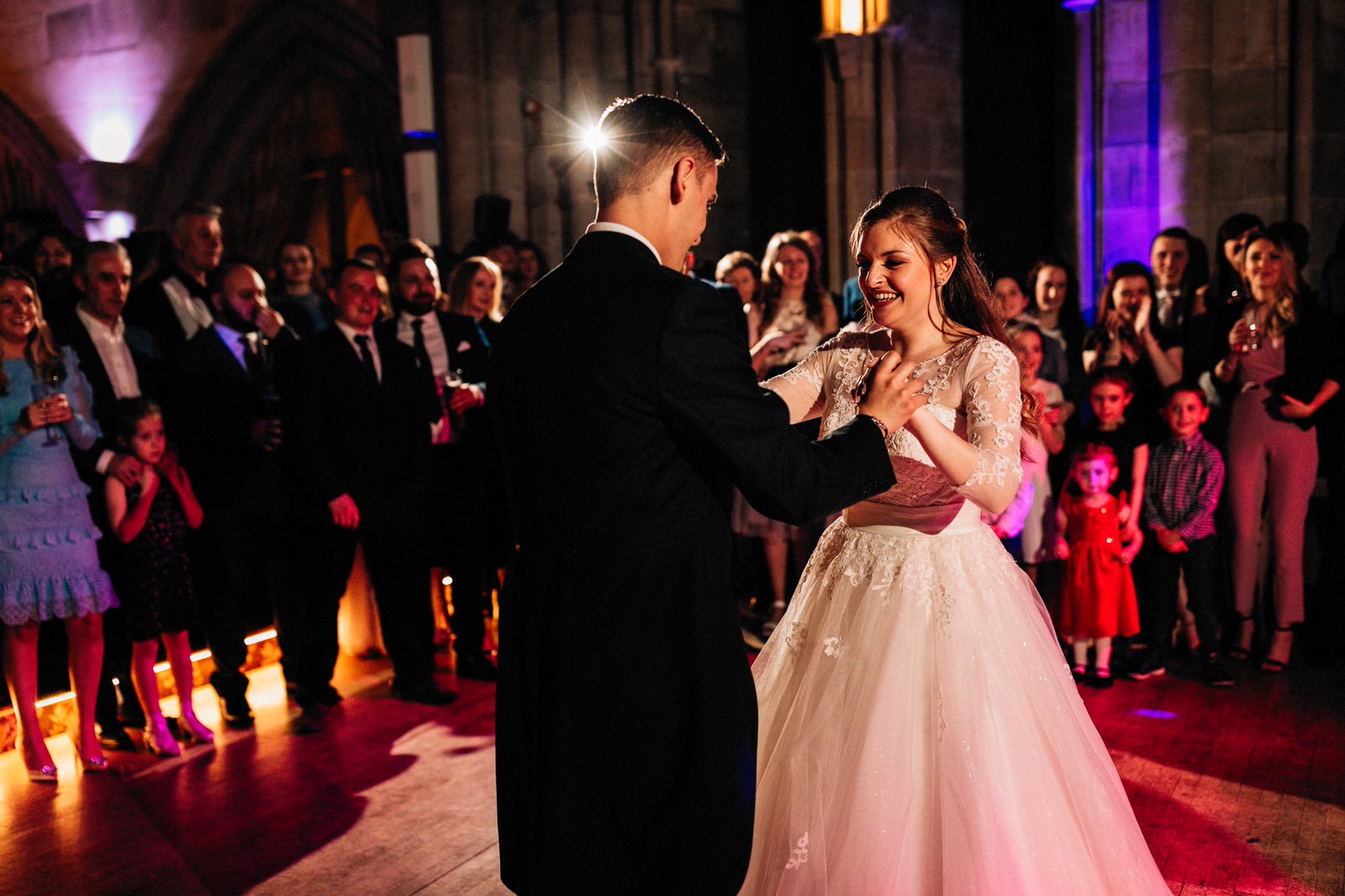first dance at wedding in ashdown park hotel