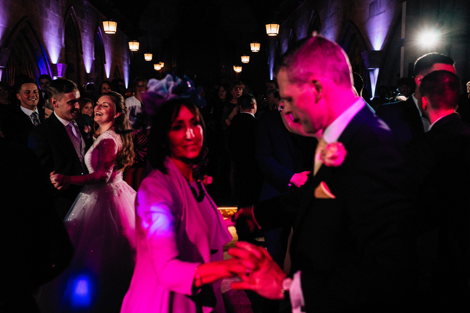dance floor at ashdown hotel wedding