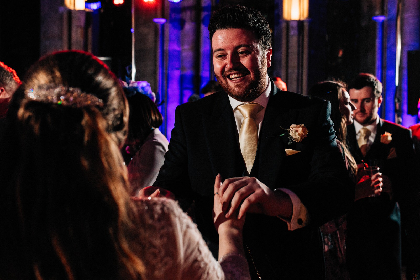 dance floor at ashdown hotel wedding