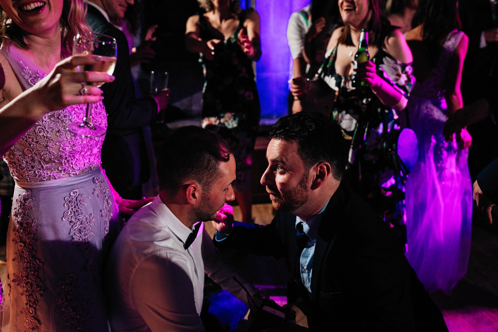 dance floor at ashdown hotel wedding