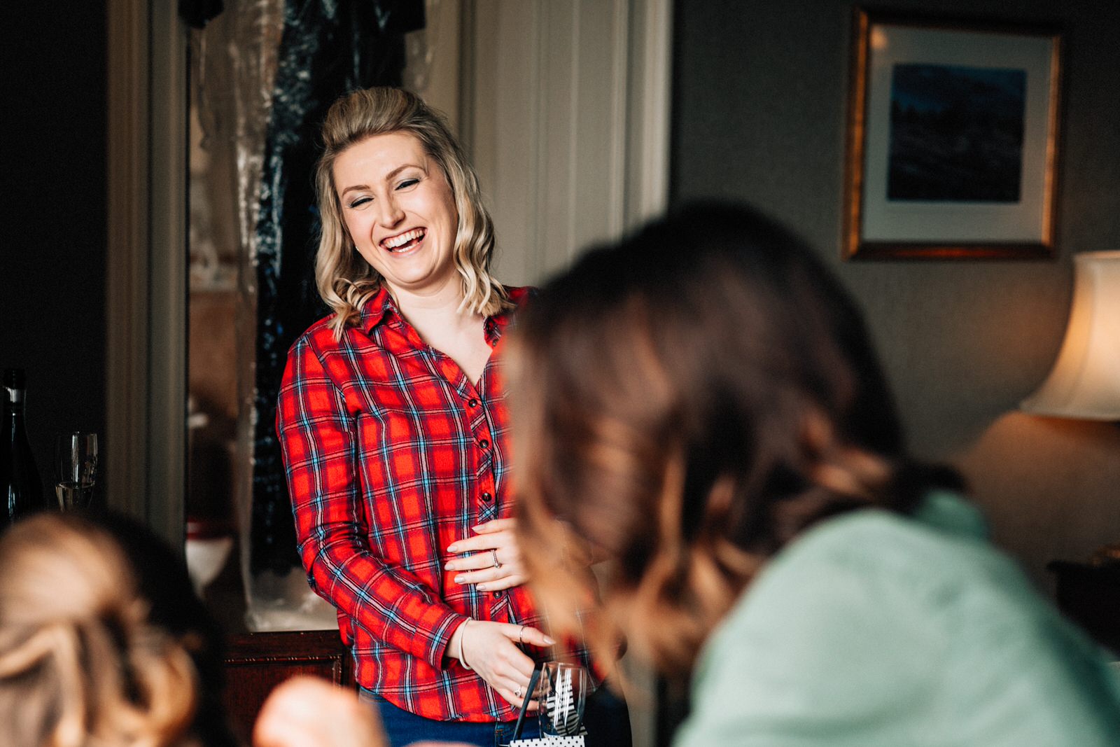 bridesmaids laughing at ash down park hotel