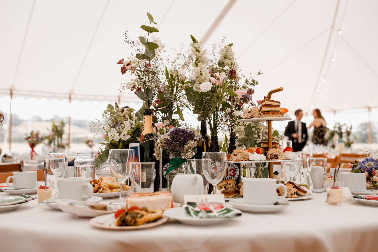 afternoon tea wedding reception