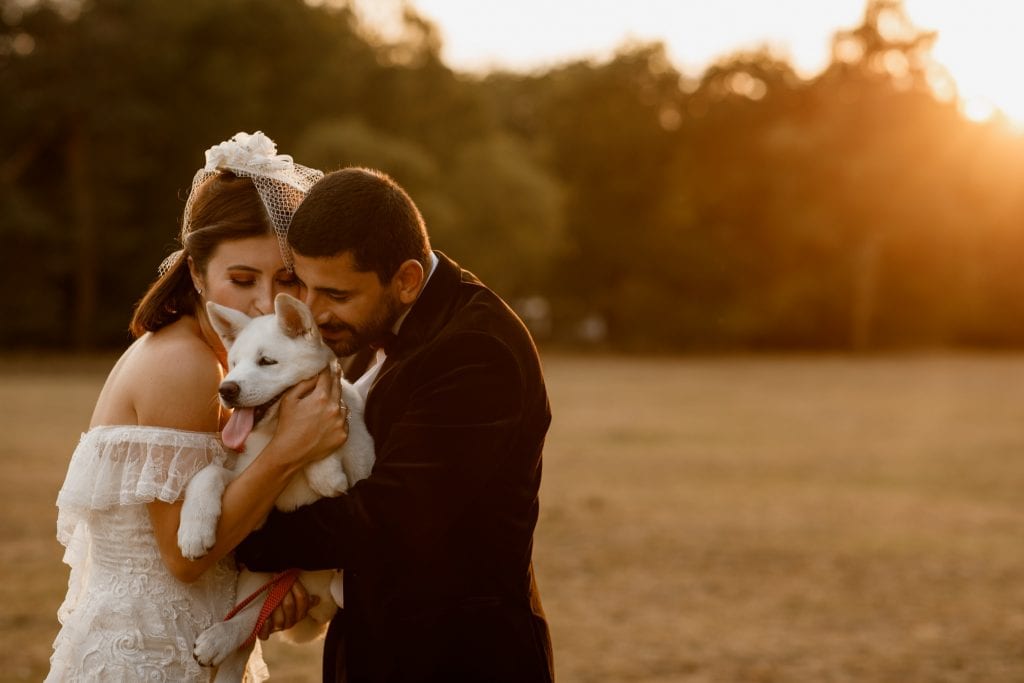 wedding photography with dog