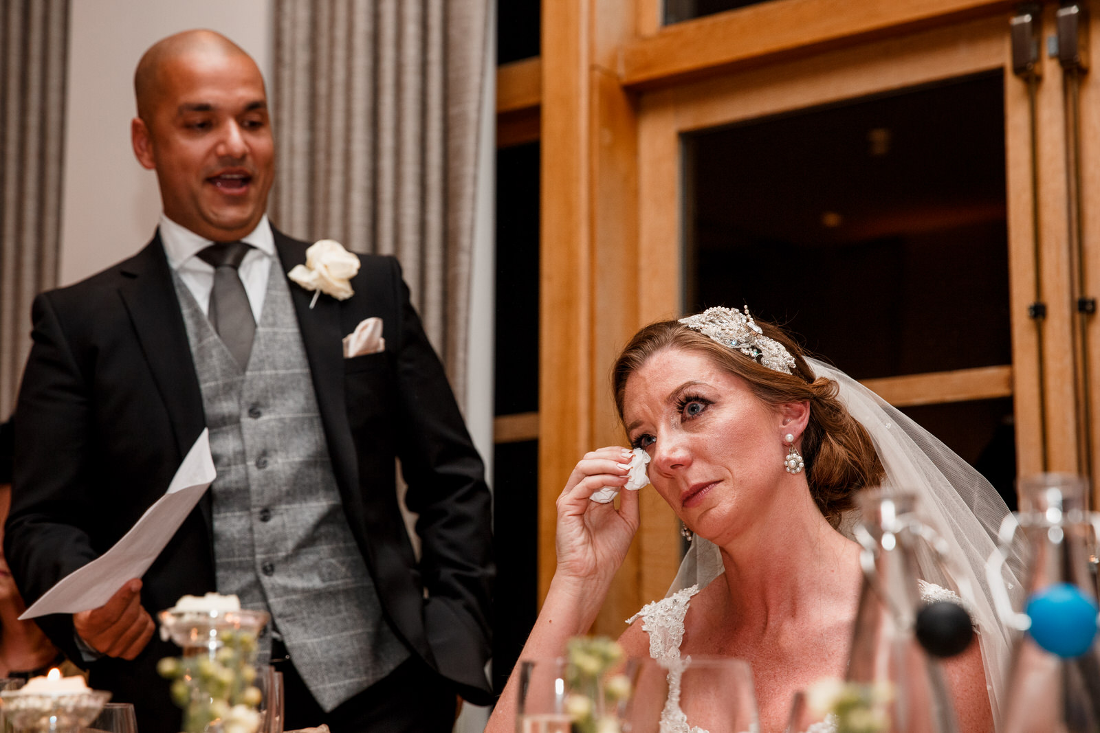 crying at bowood hotel wedding speeches