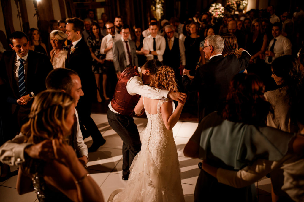 Ceilidh dancing at wedding