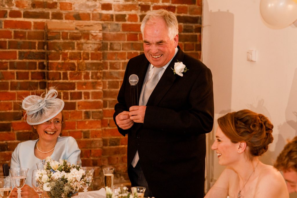father of the brides speech at chenies manor wedding