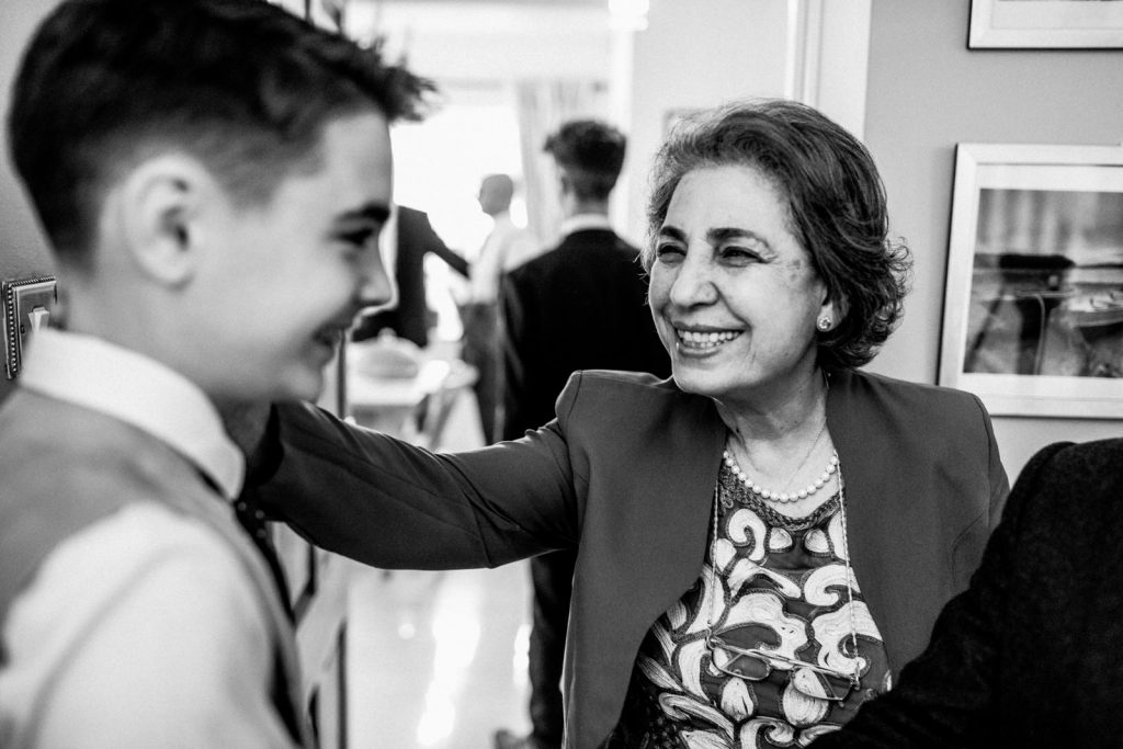 grandma seeing grandson