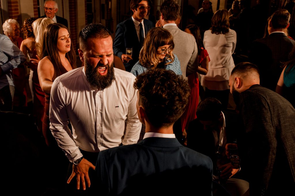 dancing at great fosters wedding