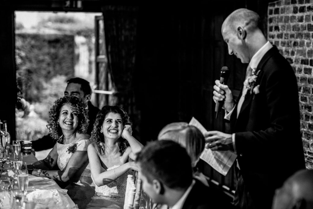 groom speech at great fosters wedding