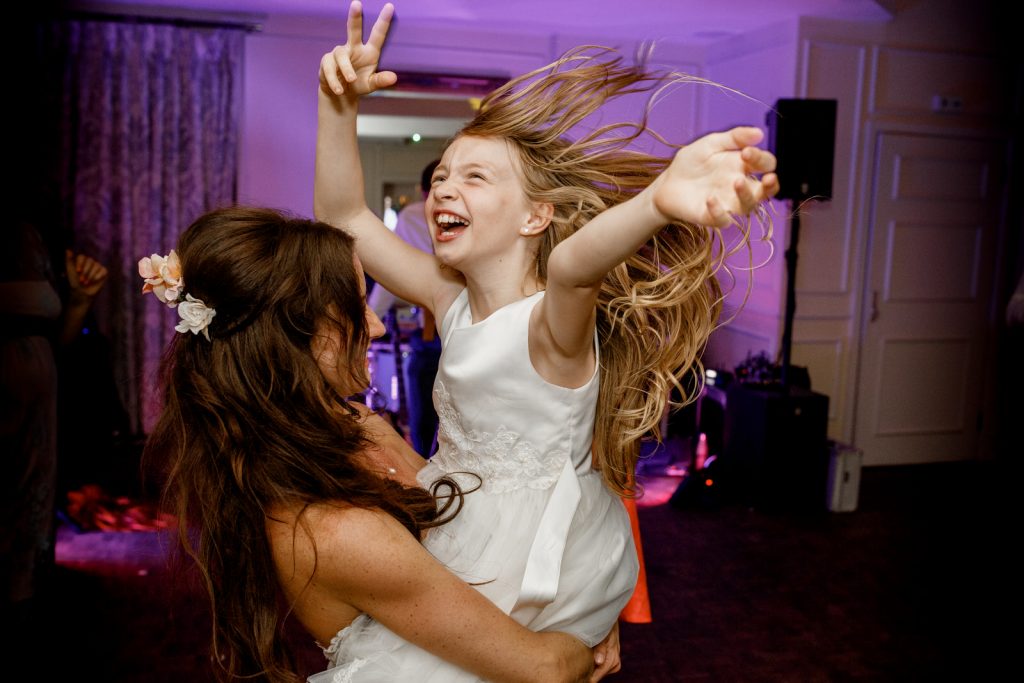 flower girl dancing