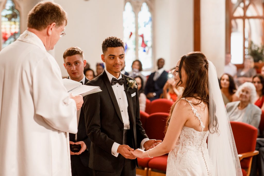 groom at the altar