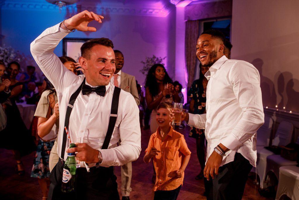 best man parting at wedding in kent