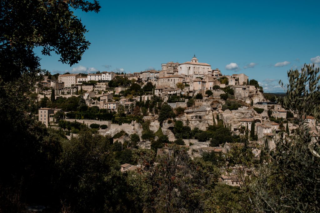 view from bedroom window of gordes
