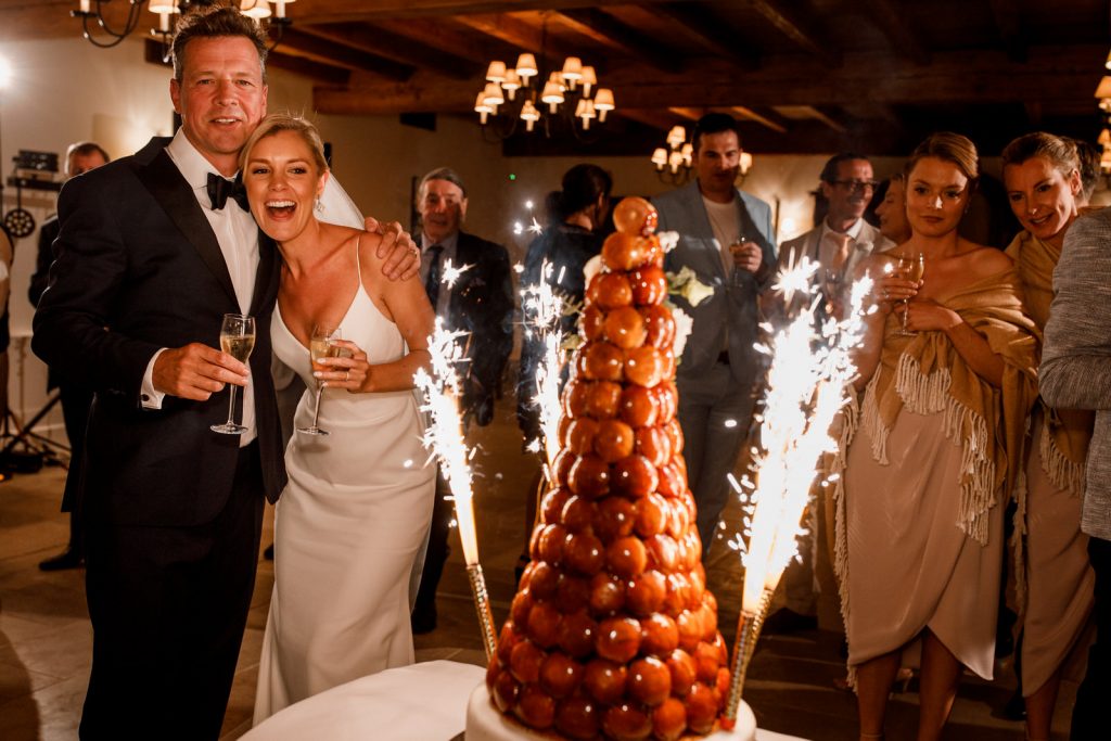 Croquembouche wedding cake