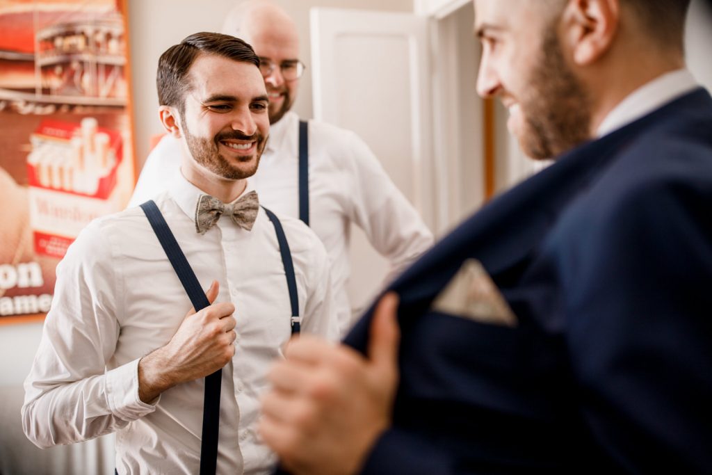 groom preparation before a wedding