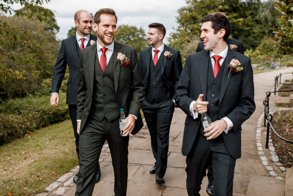 groom arriving at pembroke lodge wedding