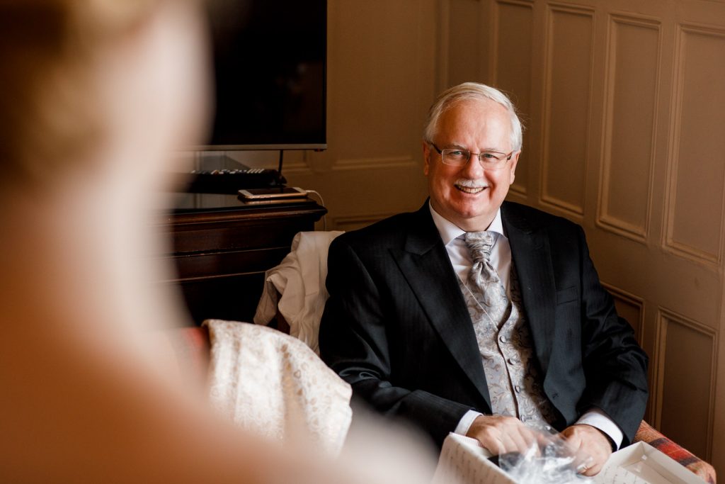 father of the bride first look