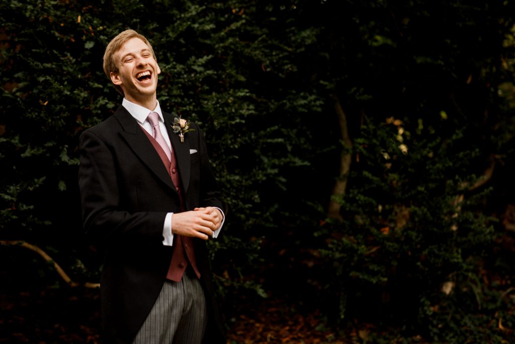 groom portrait at henley wedding