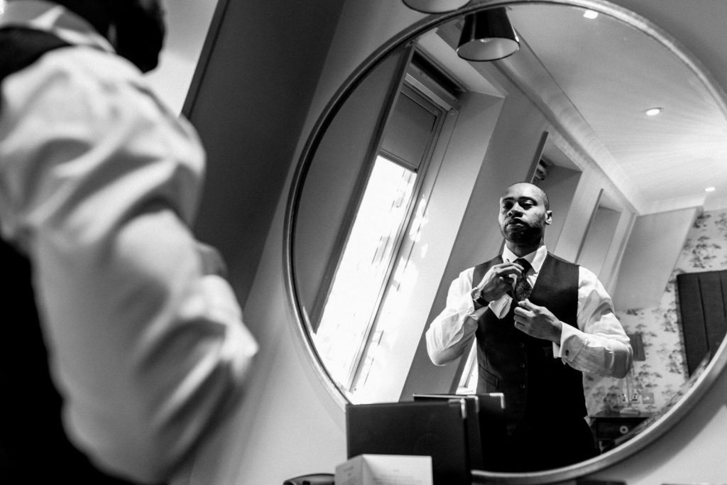 groom preparation at burnham beeches hotel