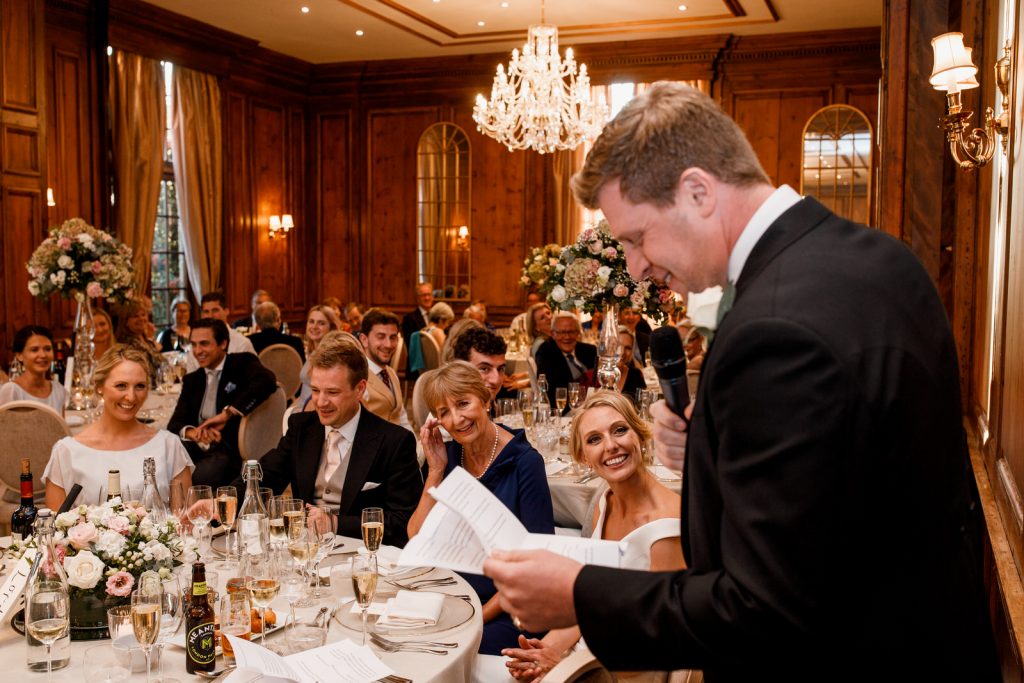 wedding speeches at hedsor house