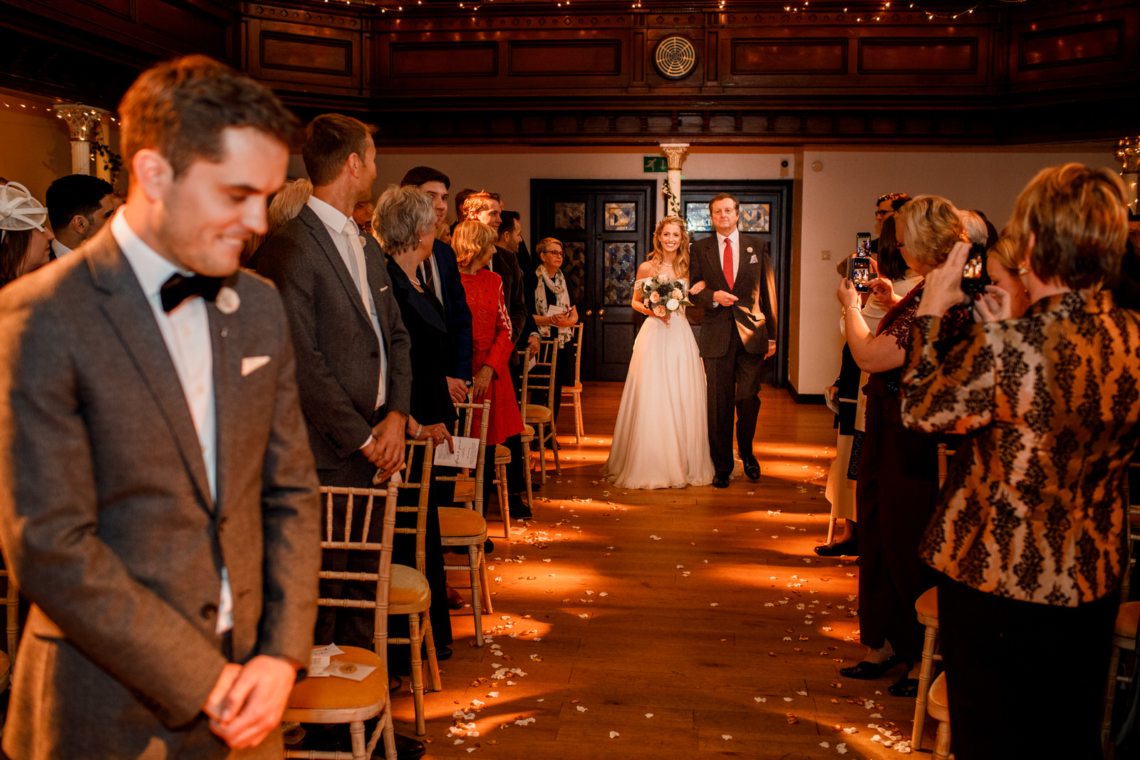 bride walking down the aisle