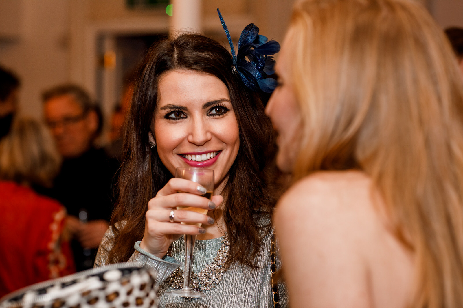 guests laughing at the amadeus wedding