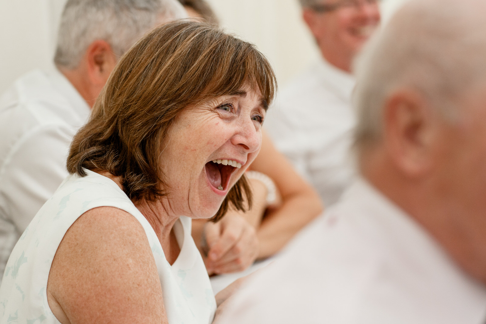 laughing at speeches