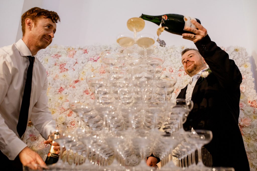 champagne tower