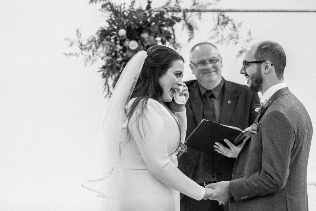 wedding ceremony at stoke place