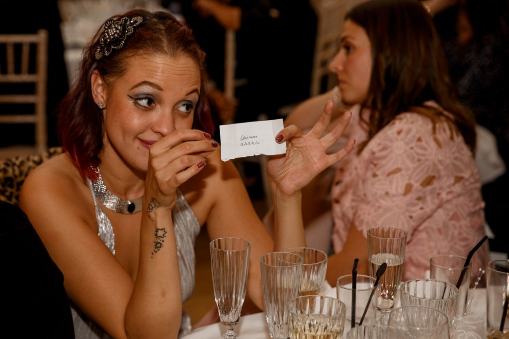 guests gambling on speeches