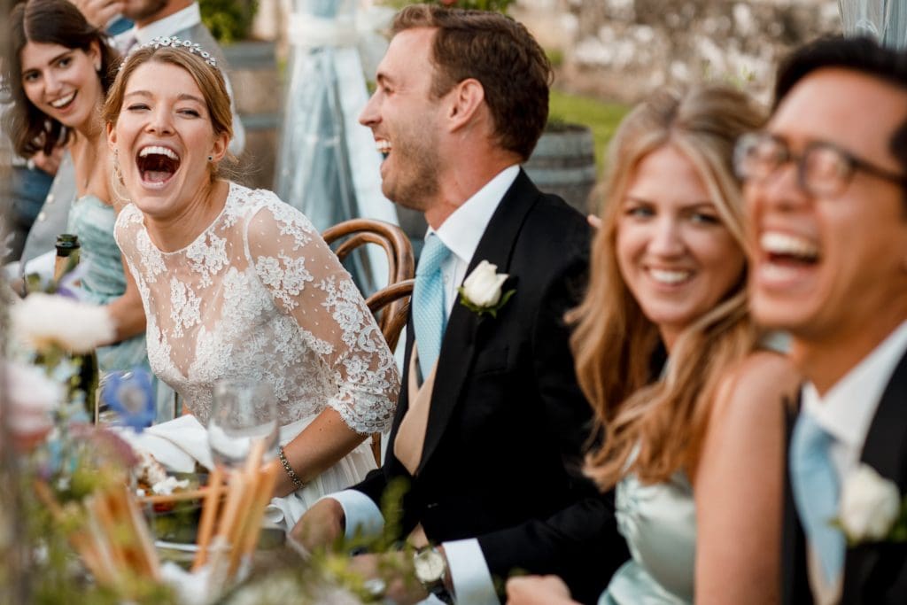 bride laughing