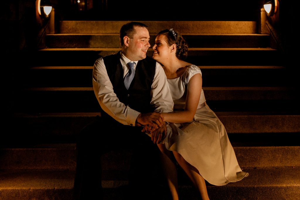 wedding portrait in fanhams hall wedding