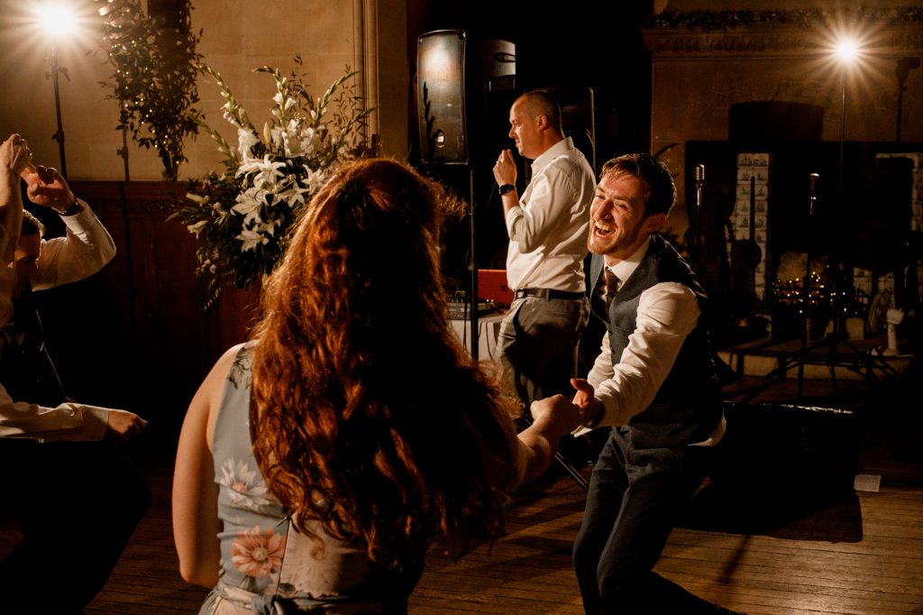 wedding dance floor at fanhams hall
