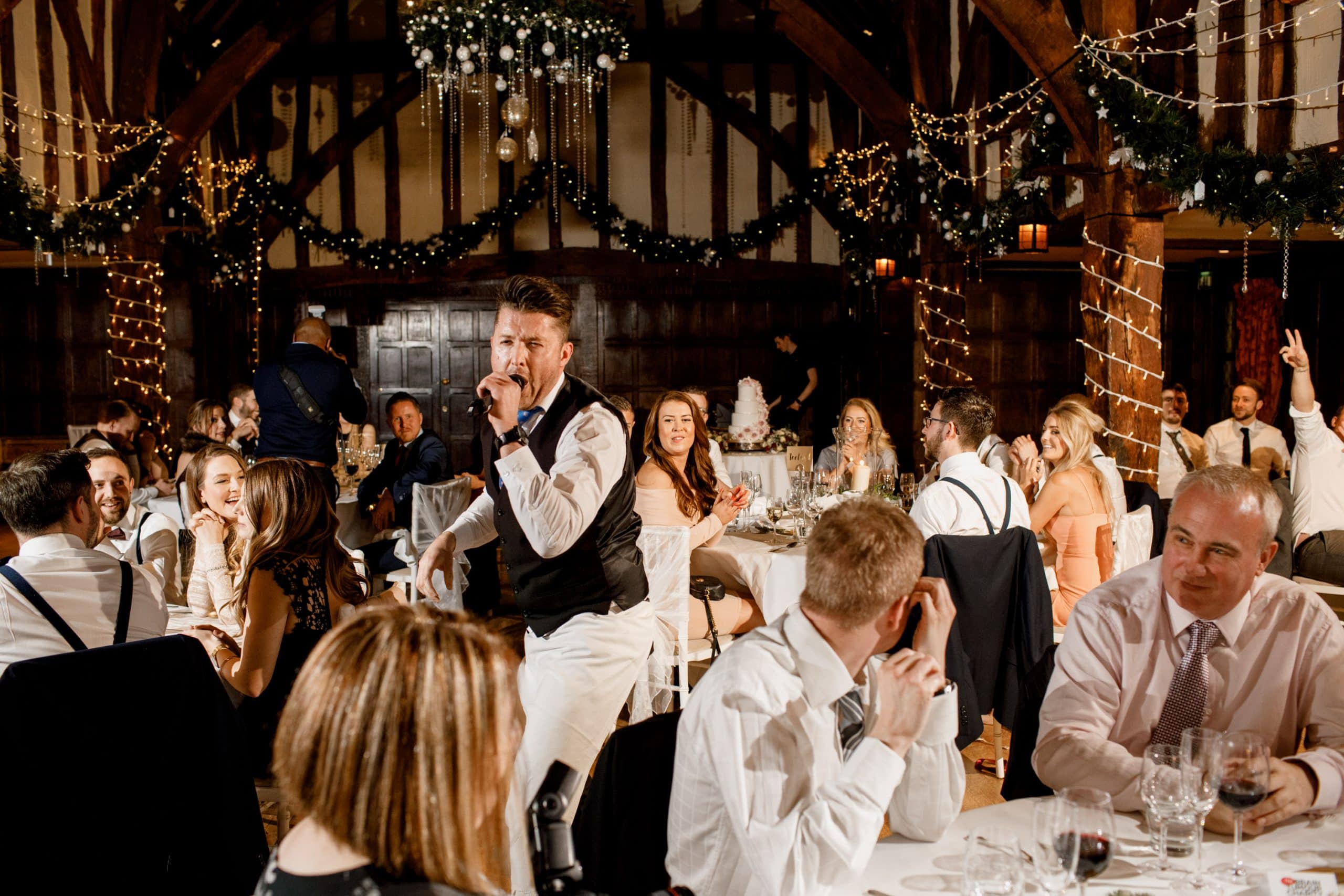 incognito waiter at wedding