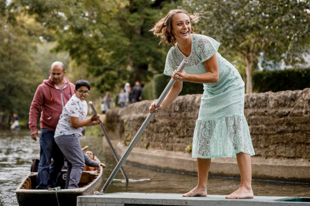 wedding punting in oxford